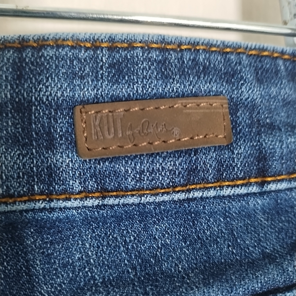 KUT from the Kloth Womens 2 Catherine Boyfriend Jeans Distressed Med Wash - Picture 6 of 8